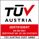 Zertifiziert durch TÜV AUSTRIA Zertifiziert durch TÜV AUSTRIA